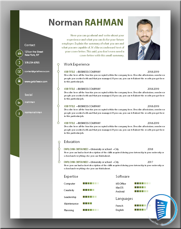 Resume image